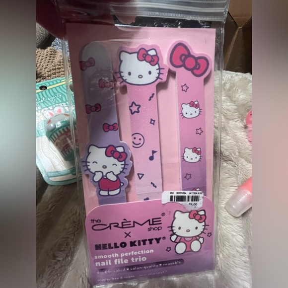 Hello Kitty  Nail File Set/ Lip Balm & Hand Cream Key Chain Bundle - Picture 2 of 7